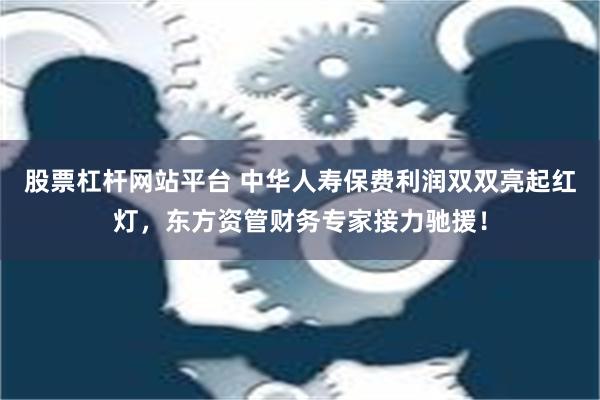 股票杠杆网站平台 中华人寿保费利润双双亮起红灯，东方资管财务专家接力驰援！